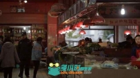 旧楼菜场人物高清视频素材