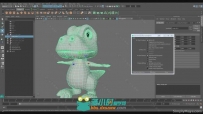 Maya卡通恐龙问题贴图制作实例训练视频教程 SIMPLYMAYA BURT THE CARTOON DINOSAUR...