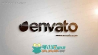 简洁利落碎片拼凑logo动画演绎AE模板