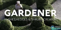Gardener Pro植物灌木树篱生成器Blender插件V3版