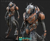 科幻游戏角色大师级完整制作实例训练视频教程 THE GNOMON WORSHOP CREATURE MODELI...