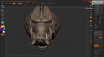 快速超写实角色头部雕刻Thug creature Zbrush timelapse-HD.mp4