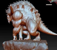 Zbrush雕刻模型地狱兽人 ZTL格式