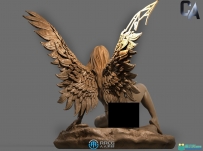 性感天使角色雕塑3D打印模型