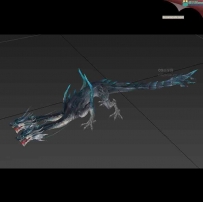 双头龙怪物角色3D模型
