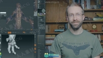 Zbrush雕刻怪兽角色设计制作视频教程