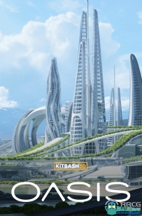 未来乌托邦城市摩天大楼建筑景观3D模型合集 完整版