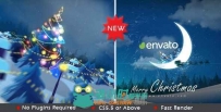 圣诞之月宣传动画AE模板 VideoHive Christmas in Moon 9707171