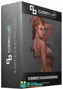 女性解剖艺术绘画训练视频教程 Cubebrush Simple Female Anatomy