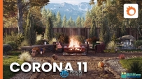Corona Renderer 11超写实照片级渲染器3dsmax插件hotfix 1版 +