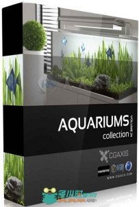 水族馆鱼缸3D模型合辑 CGAxis Models Volume 24 Aquariums