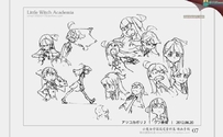 小魔女学园设定资料集 动画手稿