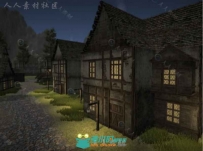 中世纪城镇幻想环境模型Unity3D素材资源