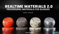 Realtime Materials实时材质Blender插件V2.0版