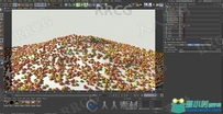 SurfaceSPREAD植物与岩石分布生成C4D插件V2.0.7版