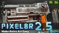 Pixel8r完美复古像素艺术Substance插件V2.5版