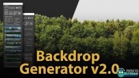 Backdrop Generator自动背景创建3dsmax脚本V2.0版