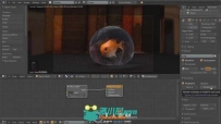 《Blender金鱼渲染视频教程》CG Cookie Rendering a Golfish in a bubble with cycles