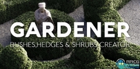 Gardener Pro植物灌木树篱生成器Blender插件V01版