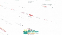 高科技HUD元素动态UI界面文字数据元素动画AE模板Videohive HUD Typo Graphics...