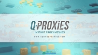 Q-Proxies多边形代理网格3dsmax插件V1.02版