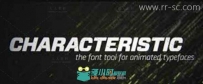 AE文字字体动画脚本Characteristic v1.4.2 带视频教程