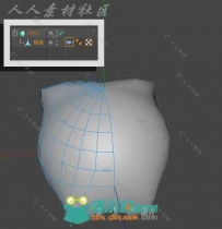 对称中间固定C4D工程文件