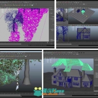 Maya建筑环境UV贴图相关技术实例训练视频教程 Simply Maya Spach-Alspaugh House U...