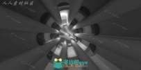 未来科幻时光隧道C4D动态工程文件