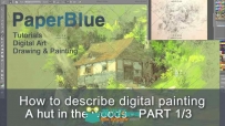 木屋水彩风格数字绘画实例训练视频教程