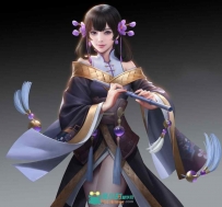 中国风武侠人物美图原画插画