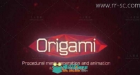 AE脚本 折纸动画展开MG动画 Origamit v1.0.2