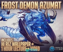 魔兽世界冰霜恶魔3A游戏角色数字绘画实例训练视频教程