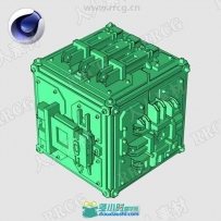 Poly Greeble未来科幻风格建模C4D插件V1.01版