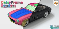 Colorframe Renders多彩线框渲染Blender插件V1.1.0版