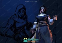 前育碧原画师JeremyVitry原画线稿同人人设作品原画插画合集