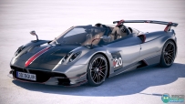 帕加尼风神Pagani Huayra Roadster 2020款超跑汽车3D模型