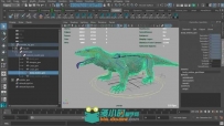Maya恐龙骨骼套索Python脚本实例训练视频教程 Digital-Tutors Procedural Rigging ...