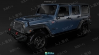吉普牧马人Jeep Wrangler真实汽车高质量3D模型