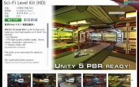 Unity3D科幻游戏太空舱场景模型