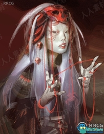 占扑师算命通灵师数字绘画实例训练视频教程