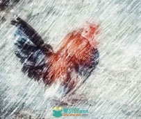 彩色铅笔素描艺术特效PS动作