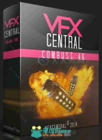 4K高清爆炸火焰粉尘视频素材合辑 VFXCENTRAL COMBUST 4K FIRE EXPLOSIONS PACK