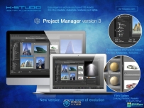 3d-kstudio Project Manager项目源文件管理3dsmax 2024插件