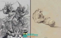 欧美专业概念设计画师原画插画草图书籍