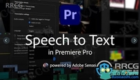 Adobe Speech to Text视频对话自动添加字幕Premiere Pro插件