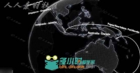 强大的C4D地球地点连线插件 Editude LON-LAT Connection Kit v2.0