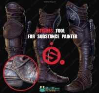 Stitching Tool缝合缝纫服饰Substance Painter工具插件