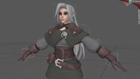 美女剑客3D模型 带绑定适合做武打或武打动作