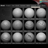 超实用的几个zbrush笔刷